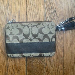 Brown Coach Wristlet